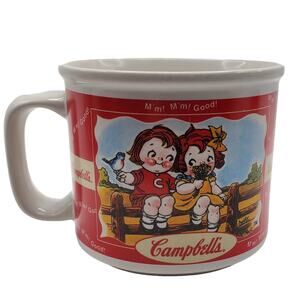 Campbells Soup Mug HH Retro Red Large Cup M'm! M'm! Good! 10oz Vintage 1998